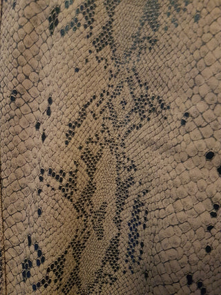 Snake pattern coated pant