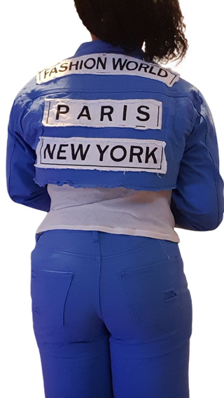 World tour cropped colour jacket.
