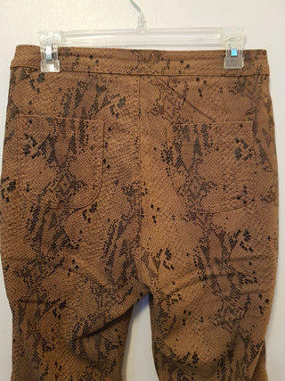Snake pattern coated pant