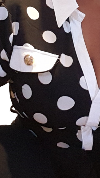 Polka dot princess fashion jumpsuit